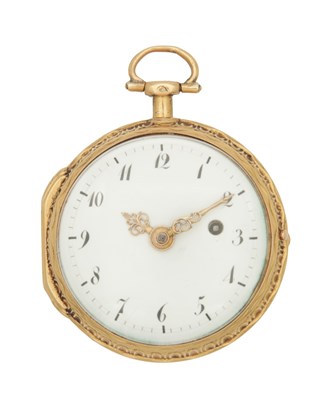 Lot 1186 - JEAN BAPTISTE FARINE, PARIS. A LOUIS XVI 18CT GOLD REPOUSE CASED VERGE POCKET WATCH