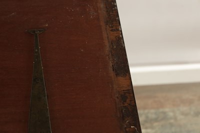 Lot 1625 - A GEORGE II MAHOGANY AND BRASS BOUND SILVER CHEST