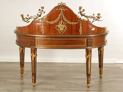 Lot 1553 - A LATE 19TH CENTURY STYLE FRENCH MAHOGANY AND ORMOLU MOUNTED BONHEUR DU JOUR IN THE MANNER OF FRANCOIS LINKE