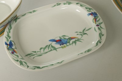Lot 25 - A 20TH CENTURY HERMES ‘TOUCAN’ PATTERN PORCELAIN DINNER/TEA SERVICE