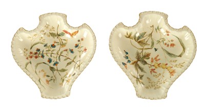 Lot 27 - A PAIR OF ROYAL CROWN DERBY PLATES