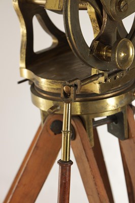 Lot 876 - A 19TH CENTURY LACQUERED BRASS ASKANIA TELESCOPE NO. 90470