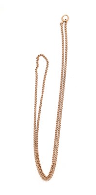 Lot 295 - A LATE 20TH CENTURY 9CT GOLD CHAIN