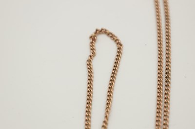 Lot 295 - A LATE 20TH CENTURY 9CT GOLD CHAIN