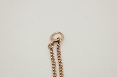 Lot 295 - A LATE 20TH CENTURY 9CT GOLD CHAIN