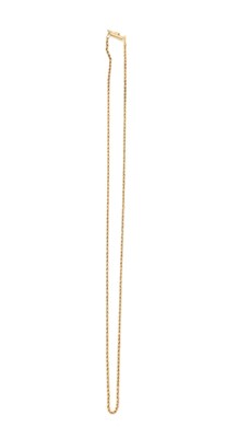 Lot 276 - A 14CT GOLD ROPE TWIST CHAIN