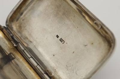 Lot 148 - A 19TH CENTURY NIELLO SILVER RUSSIAN CASE