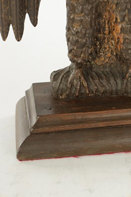 Lot 817 - A 19TH CENTURY CARVED BLACK FOREST POCKET WATCH STAND