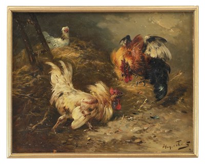 Lot 701 - HENRY SCHOUTEN (1857 - 1927) A LATE 19TH CENTURY OIL ON BOARD