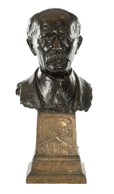 Lot 1103 - JOHN CASSIDY (IRISH 1860 - 1939) BRONZE SCULPTURE OF EDWARD DE JONG 1911