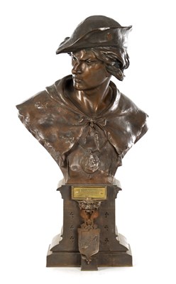 Lot 958 - EMILE LOUIS PICAULT (1833 - 1915) A LARGE 19TH CENTURY BRONZE BUST