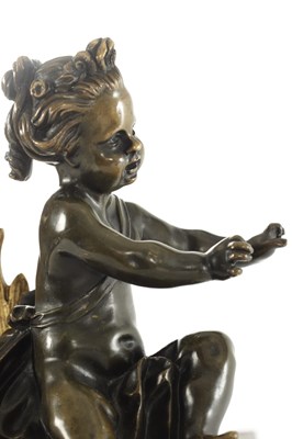 Lot 991 - A PAIR OF 19TH CENTURY FRENCH BRONZE CHENETS