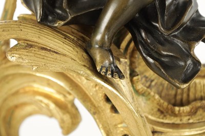 Lot 991 - A PAIR OF 19TH CENTURY FRENCH BRONZE CHENETS