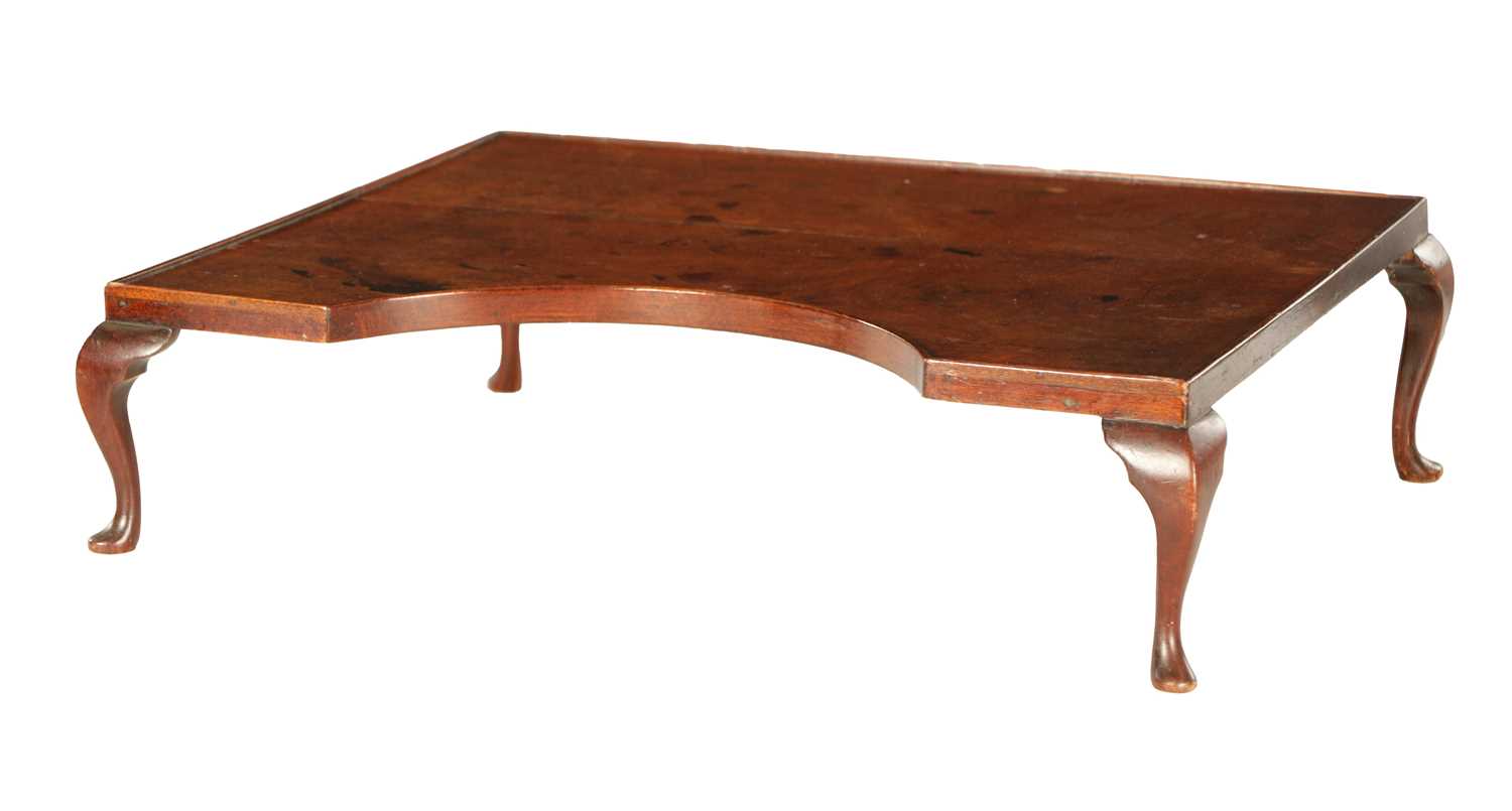Lot 1567 - AN 18TH CENTURY MAHOGANY TRAY