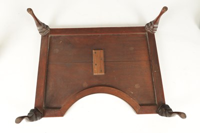 Lot 1567 - AN 18TH CENTURY MAHOGANY TRAY