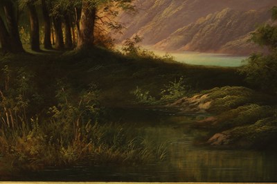 Lot 649 - A LARGE 19TH/20TH CENTURY OIL ON CANVAS