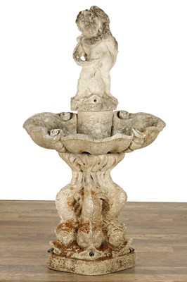 Lot 936 - AN 18TH CENTURY STONE FOUNTAIN