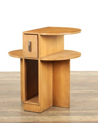 Lot 1603 - AN ART DECO OAK SIDE TABLE BY THE BOWMAN BROS. LTD