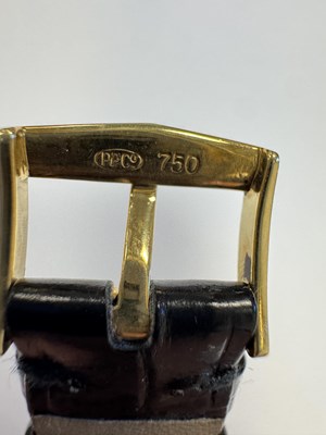 Lot 1214 - A GENTLEMAN'S VINTAGE 18CT GOLD PATEK PHILIPPE MANUAL WIND WRISTWATCH