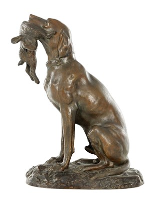 Lot 1158 - EMILE LIENARD (FRENCH 1842 - 1890) A PATINATED BRONZE ANIMALIA SCULPTURE