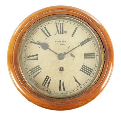 Lot 1341 - A LATE 19TH CENTURY 8" DIAL FUSEE WALL CLOCK SIGNED CONNELL, LONDON