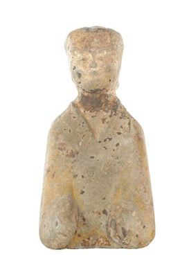 Lot 471 - A HAN DYNASTY POTTERY FIGURE