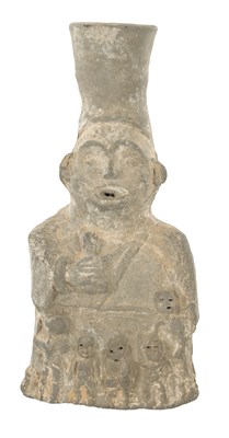 Lot 515 - A HAN DYNASTY POTTERY FIGURE