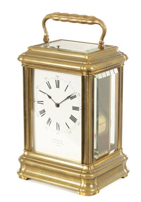 Lot 1320 - DROCOURT, PARIS. A LATE 19TH CENTURY GIANT GORGE CASED REPEATING CARRIAGE CLOCK