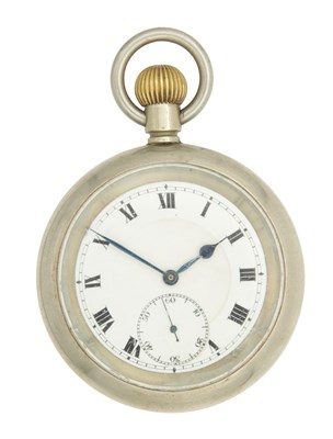 Lot 1182 - AN L.N.E.R RAILWAY NICKEL POCKET WATCH
