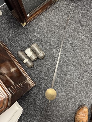 Lot 1315 - THOMAS RICHARDSON, WEVERHAM. A GEORGE III FLAMED MAHOGANY QUARTER CHIMING LONGCASE CLOCK WITH RARE YEAR CALENDAR