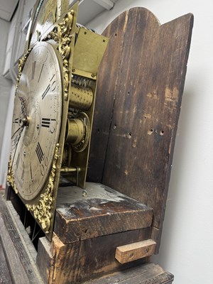 Lot 1315 - THOMAS RICHARDSON, WEVERHAM. A GEORGE III FLAMED MAHOGANY QUARTER CHIMING LONGCASE CLOCK WITH RARE YEAR CALENDAR