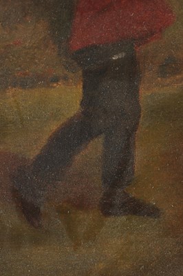 Lot 665 - A 19TH CENTURY OIL ON CANVAS FULL LENGTH PORTRAIT OF A GOLFER