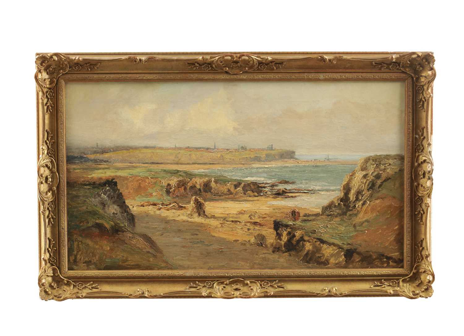 Lot 745 - FRANK THOMAS CARTER (1853-1934) A LATE 19TH / EARLY 20TH CENTURY OIL ON CANVAS OF SOUTH SHIELDS