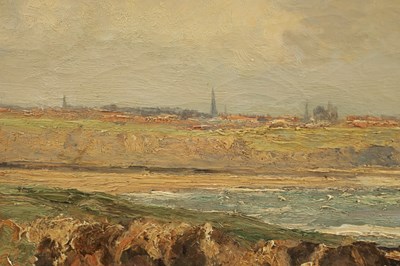 Lot 745 - FRANK THOMAS CARTER (1853-1934) A LATE 19TH / EARLY 20TH CENTURY OIL ON CANVAS OF SOUTH SHIELDS