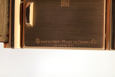 Lot 1180 - A 1960'S 18CT GOLD BUCHERON MANUAL WIND WRISTWATCH