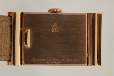 Lot 1180 - A 1960'S 18CT GOLD BUCHERON MANUAL WIND WRISTWATCH