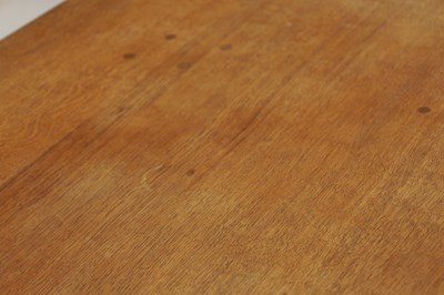 Lot 1490 - A RARE ROBERT MOUSEMAN THOMPSON SPECIAL ORDER OAK REFECTORY TABLE