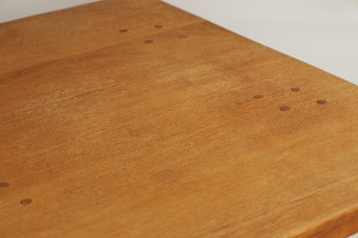 Lot 1490 - A RARE ROBERT MOUSEMAN THOMPSON SPECIAL ORDER OAK REFECTORY TABLE