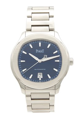 Lot 1224 - A GENTLEMAN'S STAINLESS STEEL PIAGET POLO S AUTOMATIC WRISTWATCH