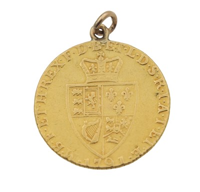 Lot 373 - A GEORGE III GOLD SPADE GUINEA, 1791