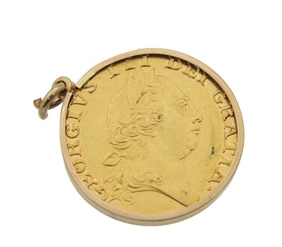 Lot 242 - A GEORGE III GOLD SPADE GUINEA, 1787