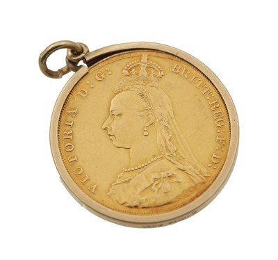 Lot 358 - AN 1887 QUEEN VICTORIA GOLD SOVEREIGN