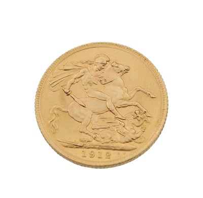 Lot 366 - A GEORGE V GOLD SOVEREIGN, 1912