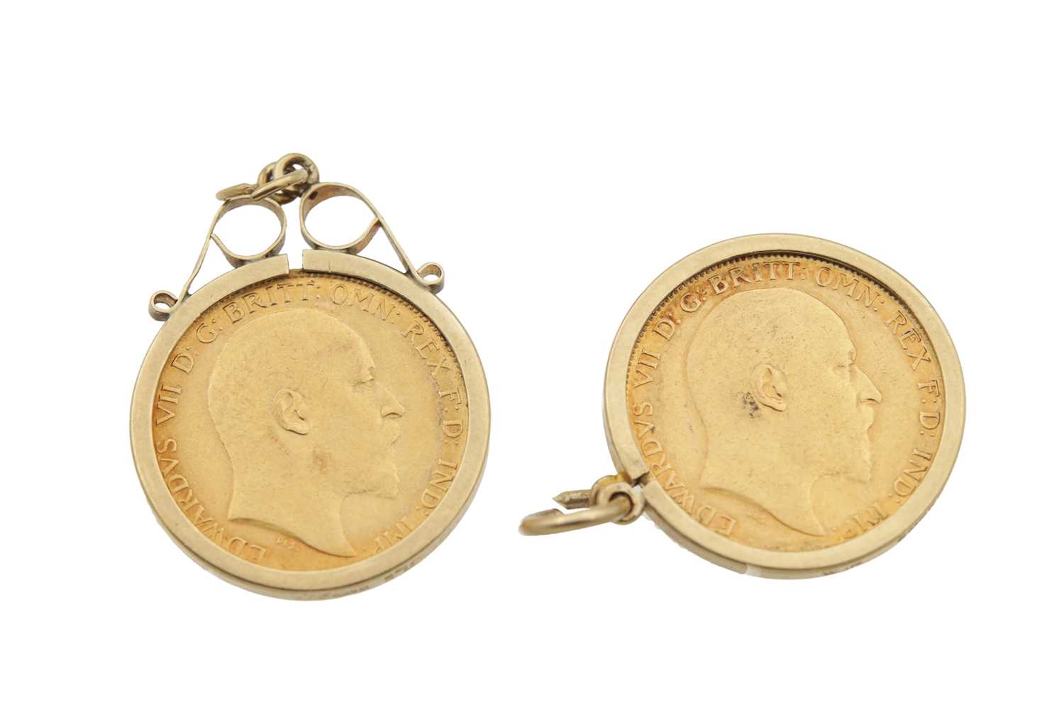 Lot 258 - TWO EDWARD VII GOLD HALF SOVEREIGNS DATED 1905, AND 1907