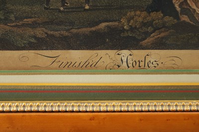 Lot 700 - AFTER T.SMITH PIN HORSE PRINT TITLED FINISH'D HORLES