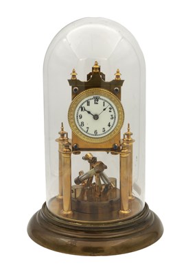 Lot 1348 - A 400-DAY TORSION ANNIVERSARY PENDULUM CLOCK