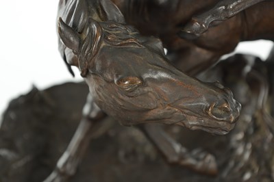 Lot 908 - AFTER P.J.MENE A GOOD 19TH CENTURY BRONZE ANIMALIA SCULPTURE