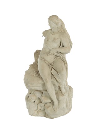 Lot 899 - AN 18/19TH CENTURY CARVED WHITE MARBLE FIGURAL STATUE OF VENUS