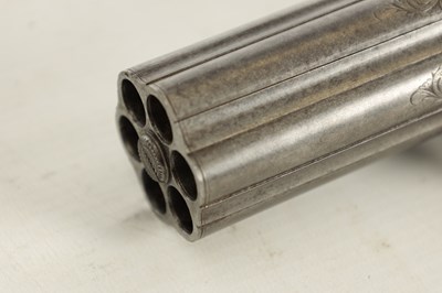 Lot 623 - W & J RIGBY, DUBLIN. A RARE MID 19TH CENTURY IRISH CASED PERCUSSION PEPPERBOX REVOLVER