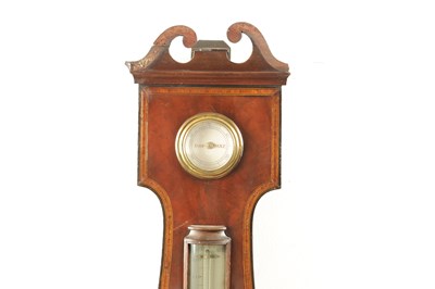 Lot 1281 - JOSEPH POZZI, ROCHDALE. AN OVERSIZED REGENCY 14" DIAL WHEEL BAROMETER
